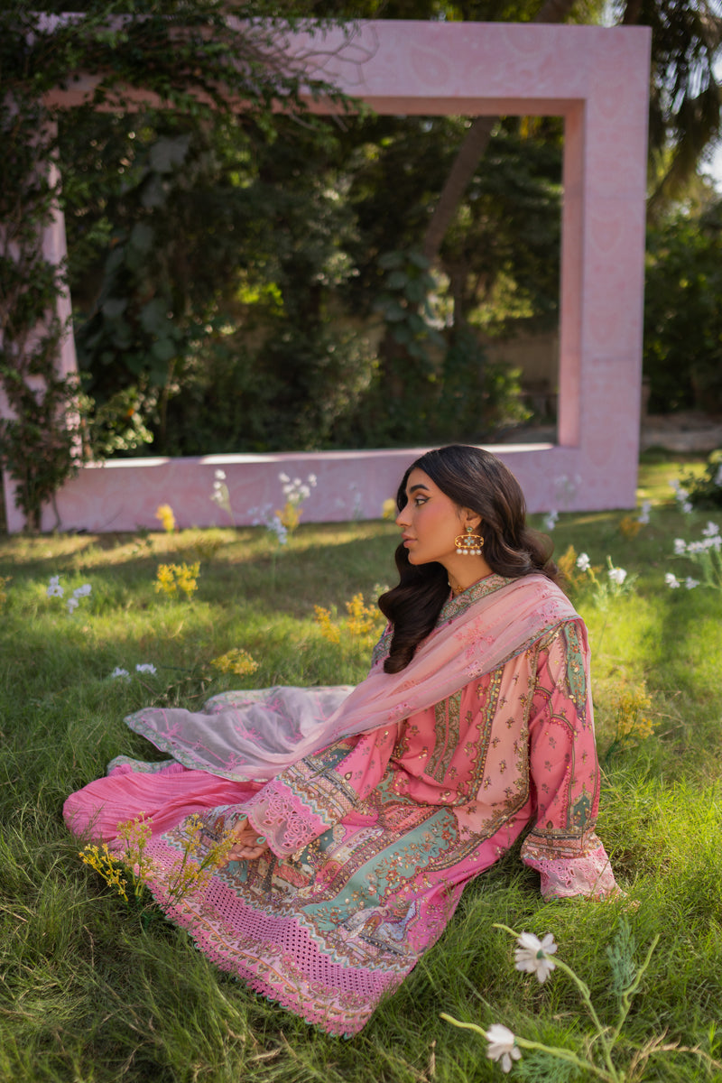 Qalamkar | Luxe Silk |   UA-07 TESSA - House Of Anaya