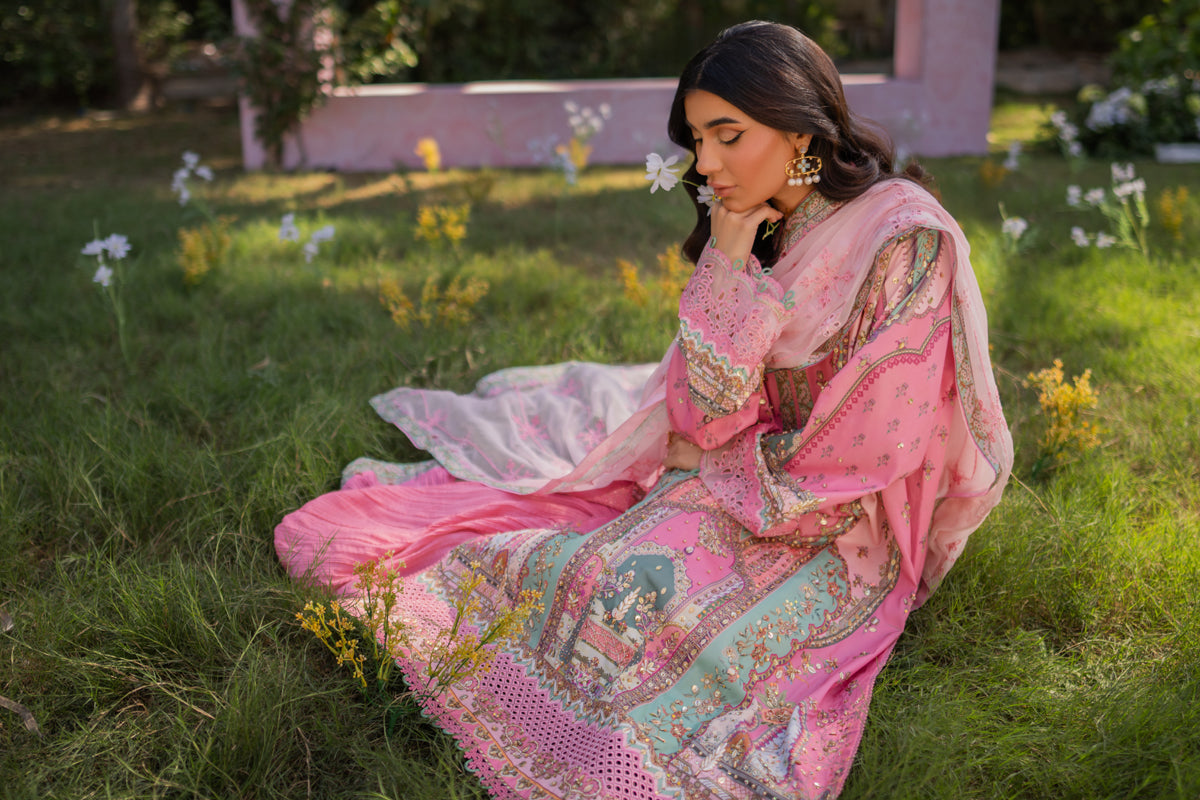 Qalamkar | Luxe Silk |   UA-07 TESSA - House Of Anaya