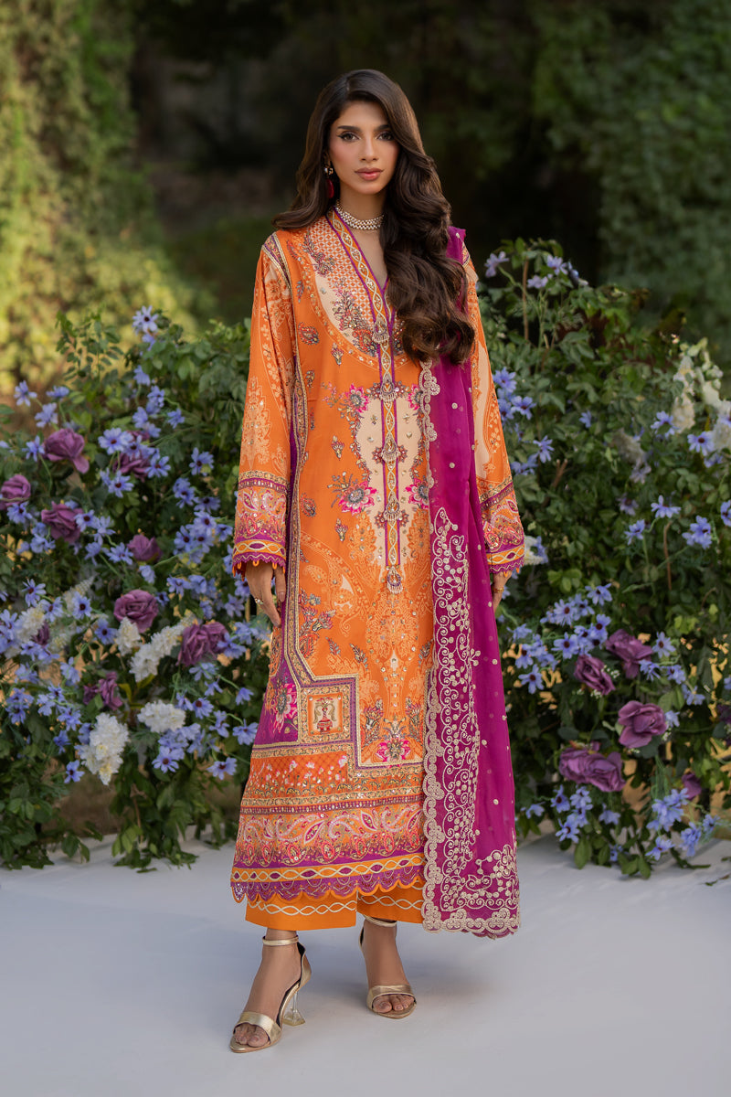 Qalamkar | Luxe Silk |  UA-03 ALMA - House Of Anaya