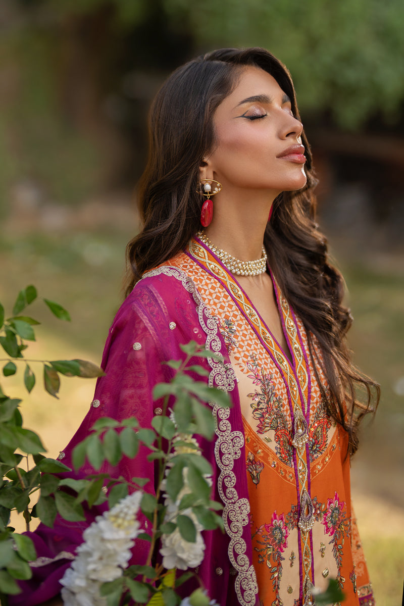 Qalamkar | Luxe Silk |  UA-03 ALMA - House Of Anaya