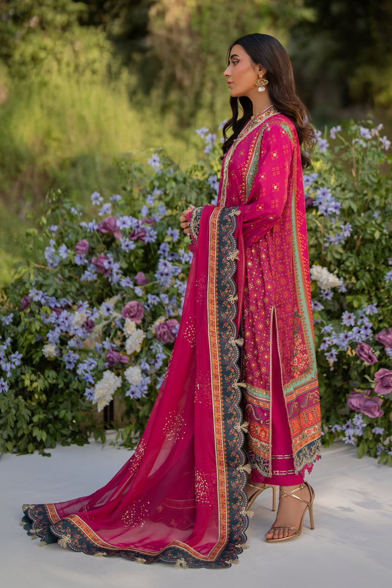 Qalamkar | Luxe Silk |  UA-01 ELIA - House Of Anaya