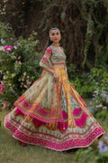 Qalamkar | Luxe Silk |  UA-08 LUNA - House Of Anaya