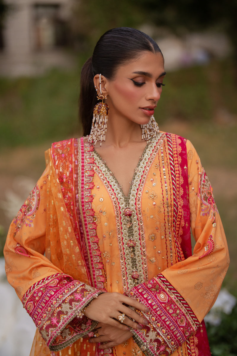 Qalamkar | Luxe Silk |  UA-05 FIORE - House Of Anaya