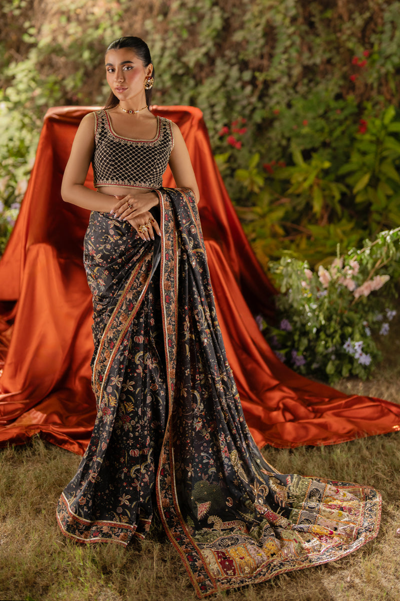 Qalamkar | Luxe Silk |   UA-04 AVA - House Of Anaya