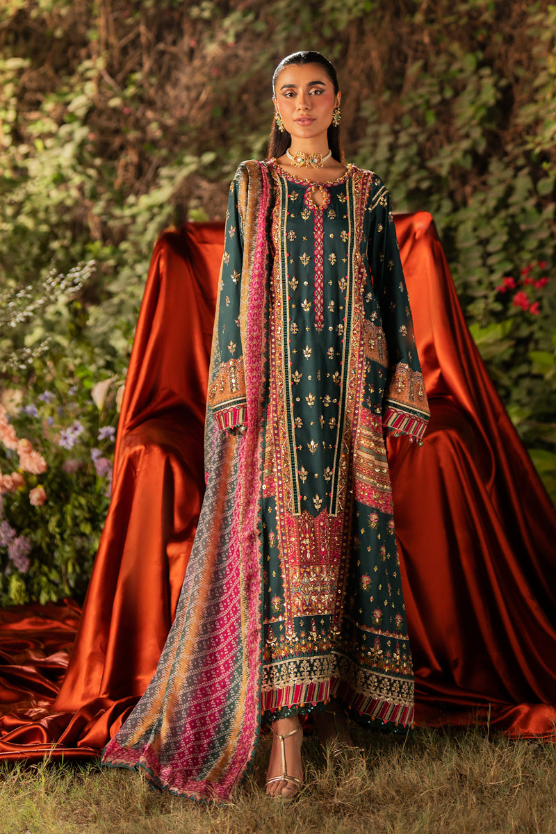 Qalamkar | Luxe Silk |  UA-02 NINA - House Of Anaya