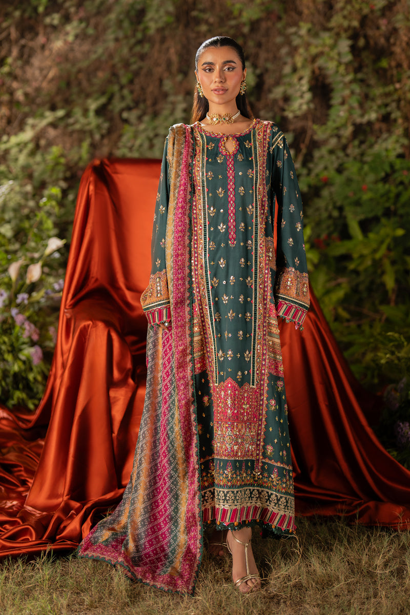 Qalamkar | Luxe Silk |  UA-02 NINA - House Of Anaya