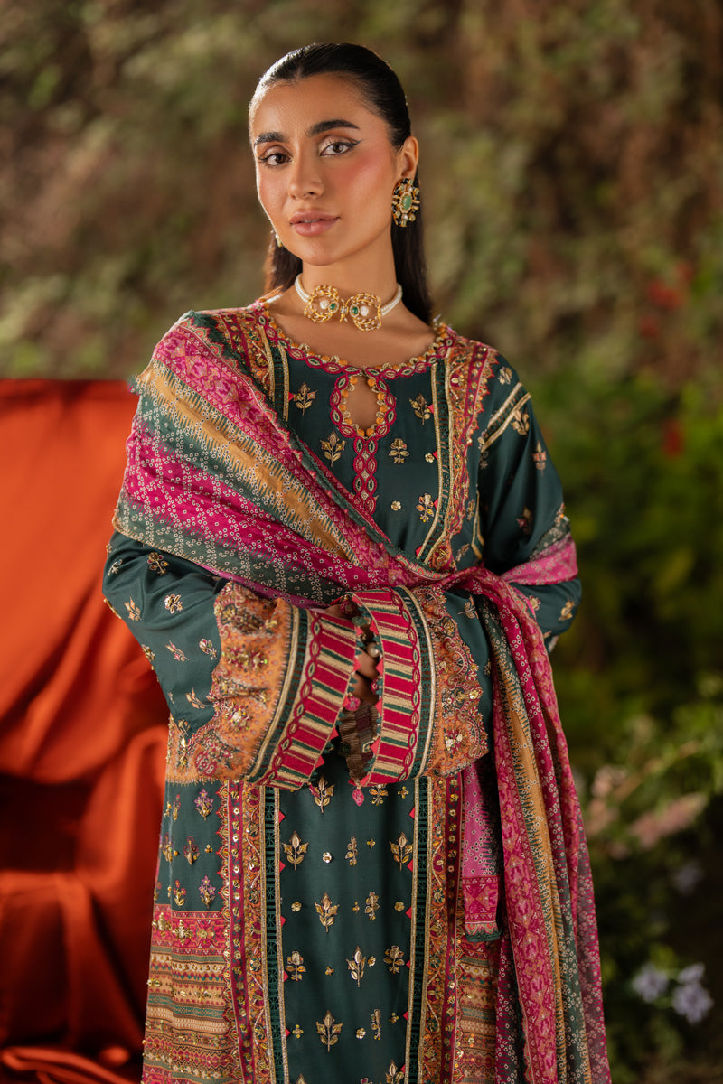 Qalamkar | Luxe Silk |  UA-02 NINA - House Of Anaya