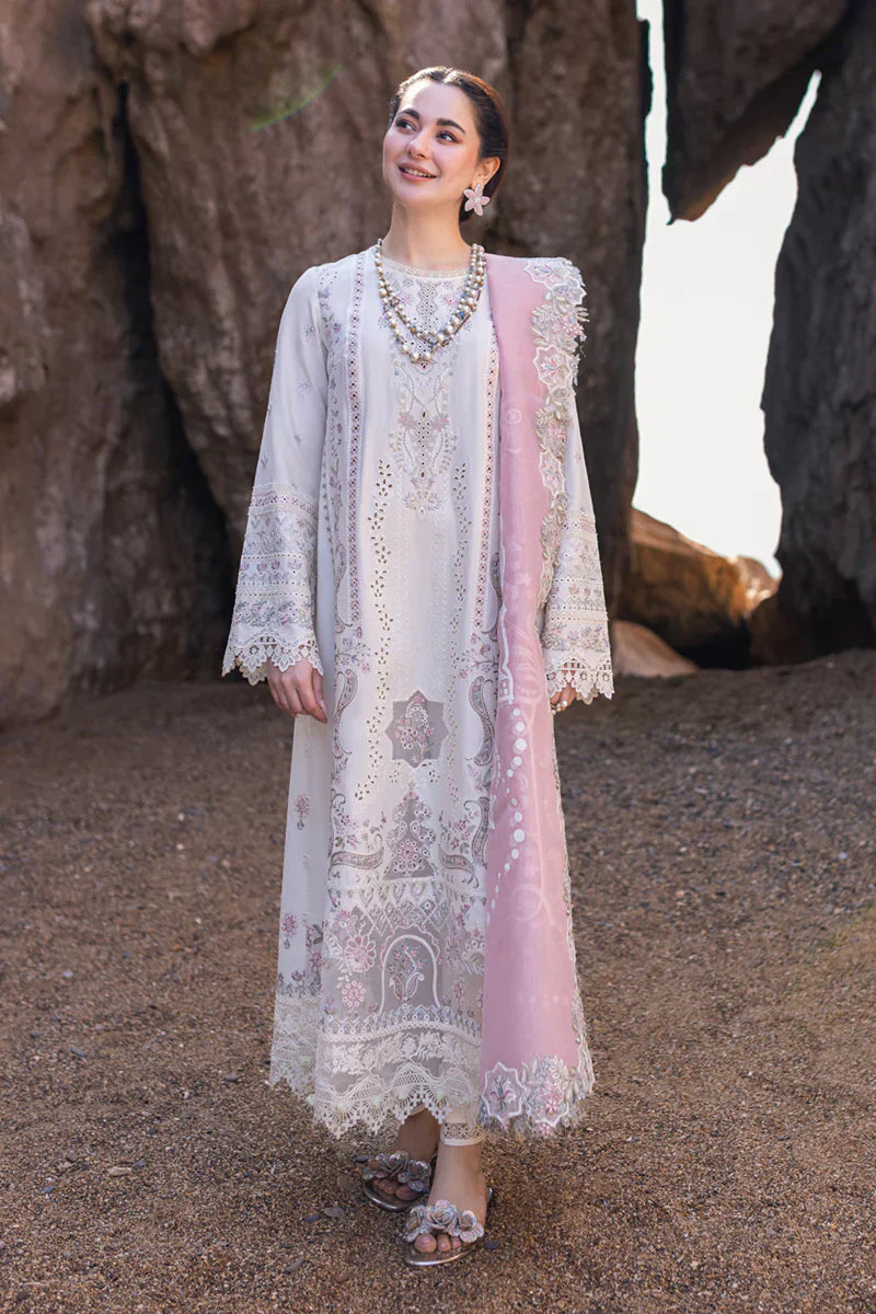 Qalamkar | Sahil Kinare Luxury Lawn | FP-13 MELEK - House Of Anaya
