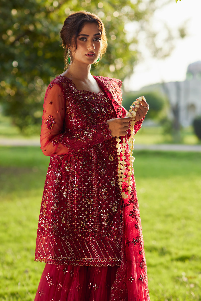 Qalamkar | Shadmani Luxury Formals |  Nurah SH-07 - House Of Anaya