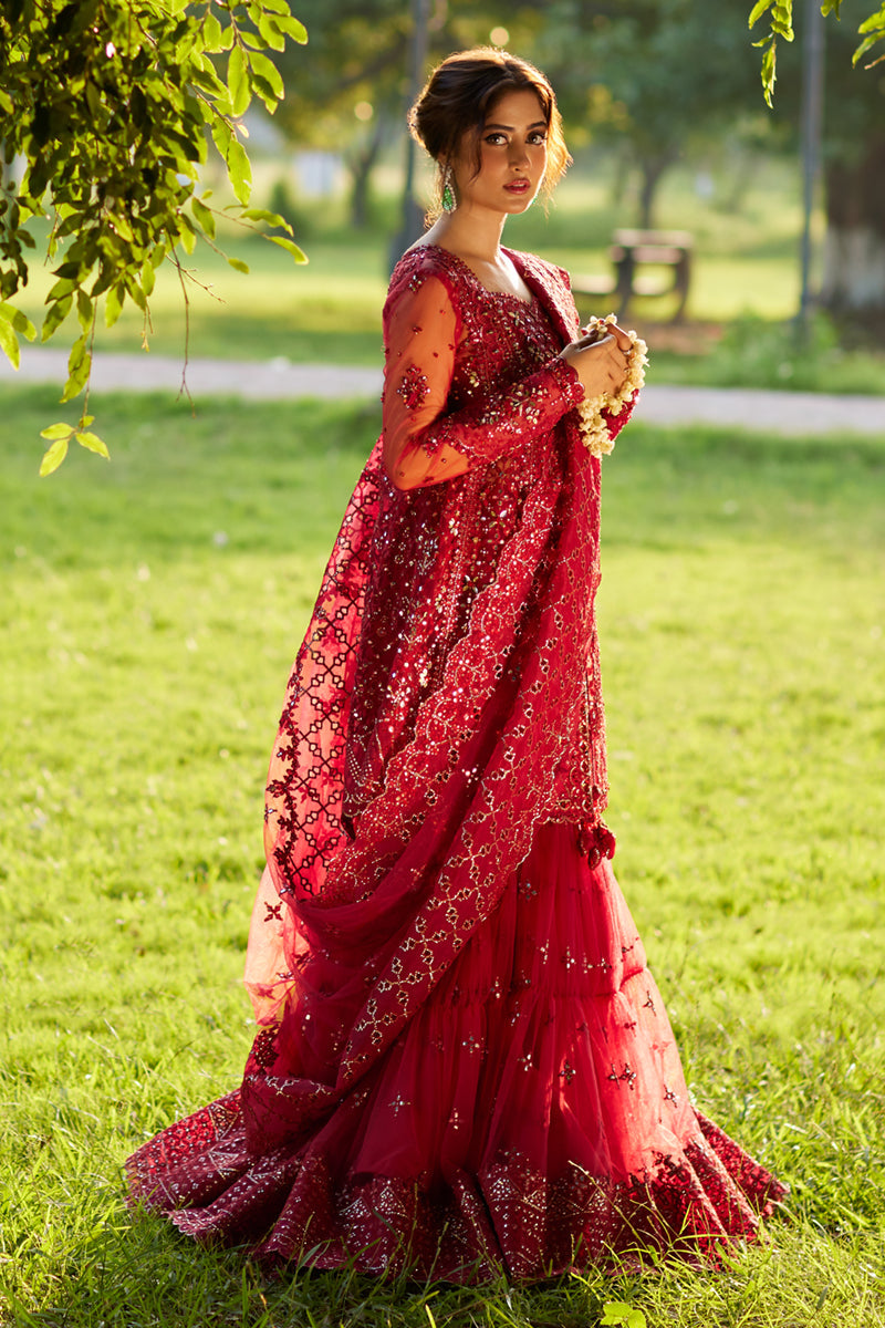 Qalamkar | Shadmani Luxury Formals |  Nurah SH-07 - House Of Anaya