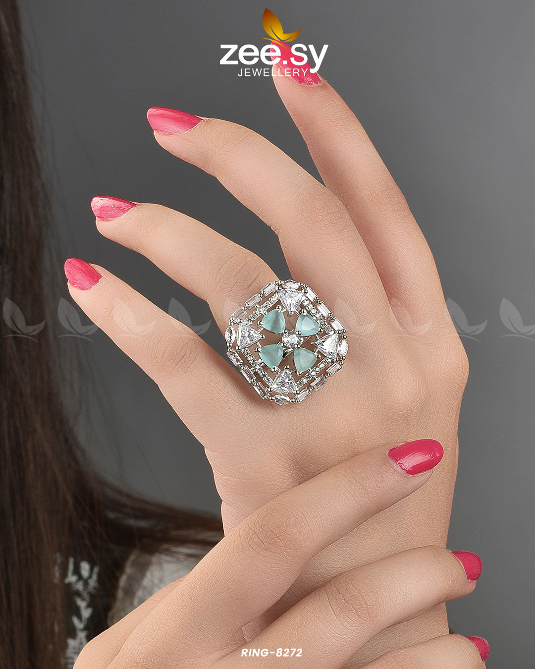Cubic Ring-8272 - House Of Zarish