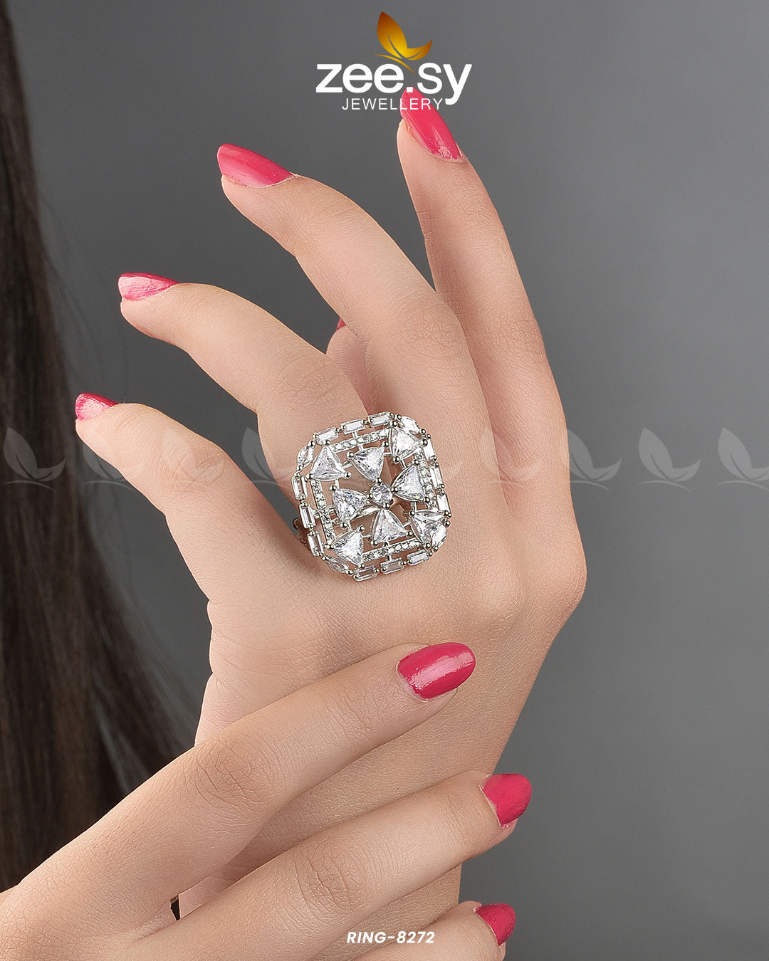 Cubic Ring-8272 - House Of Zarish