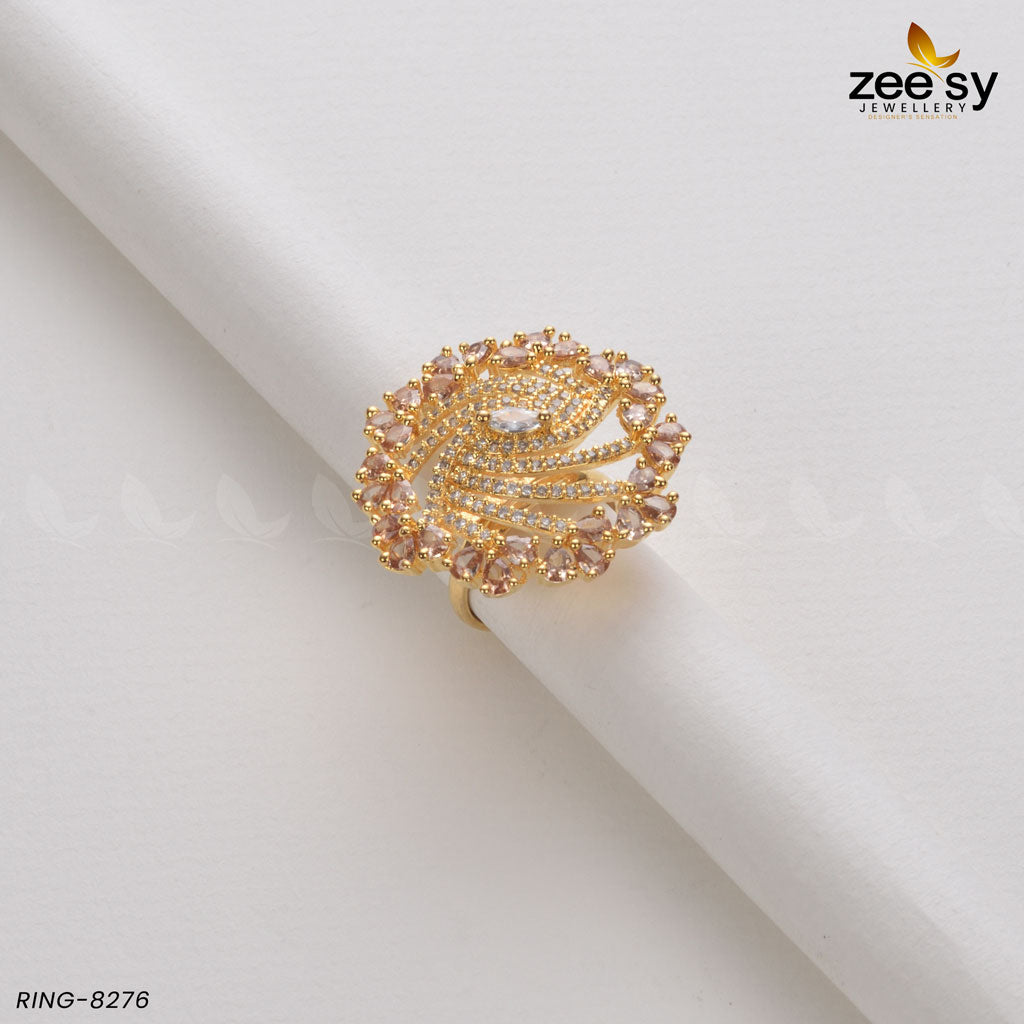 Rhinestone Ring-8276 - House Of Zarish