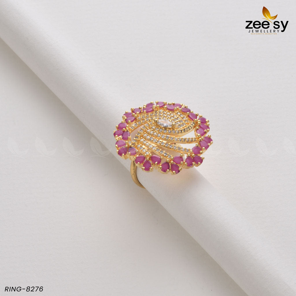 Rhinestone Ring-8276 - House Of Zarish