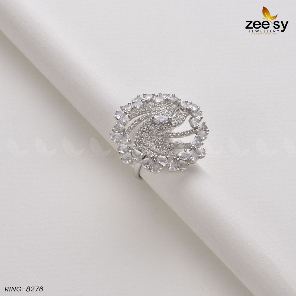 Rhinestone Ring-8276 - House Of Zarish