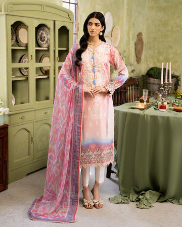Roheenaz | Flora Printed Lawn | Amara - House of Zarish