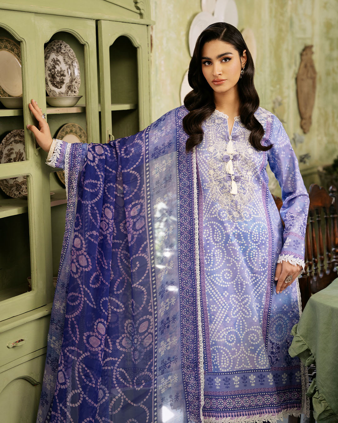 Roheenaz | Flora Printed Lawn | Celestia - House of Zarish