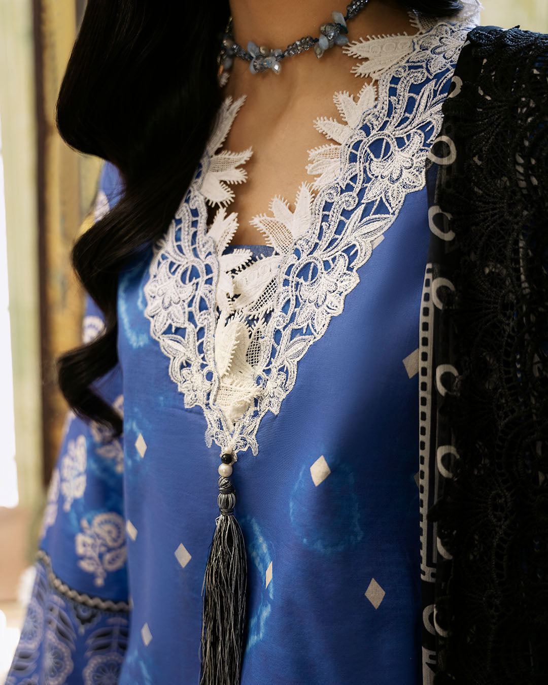 Roheenaz | Flora Printed Lawn | Ember - House of Zarish