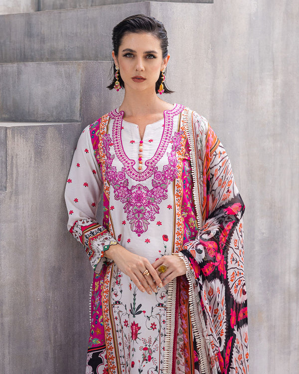 Roheenaz | Azalea Printed Lawn 24 | Marigold Meadows - House of Zarish