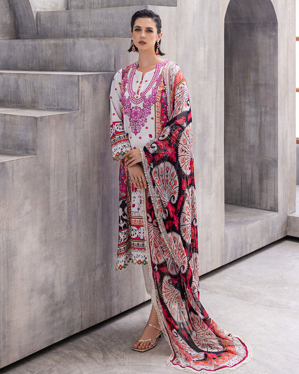 Roheenaz | Azalea Printed Lawn 24 | Marigold Meadows - House of Zarish