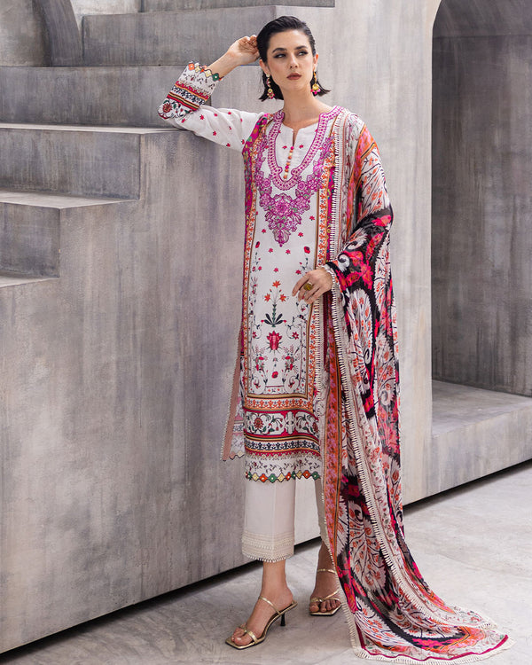 Roheenaz | Azalea Printed Lawn 24 | Marigold Meadows - House of Zarish