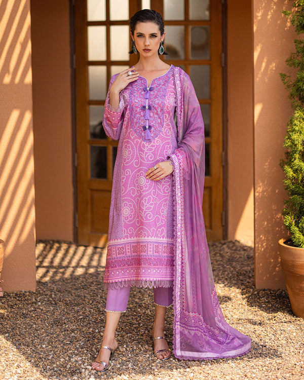 Roheenaz | Azalea Printed Lawn 24 | Azure Dream - House of Zarish