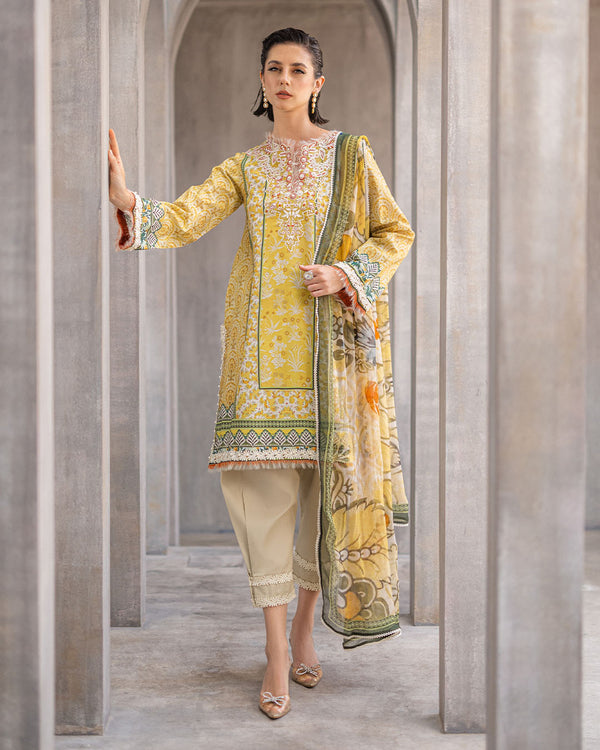 Roheenaz | Azalea Printed Lawn 24 | Celestial Silk - House of Zarish