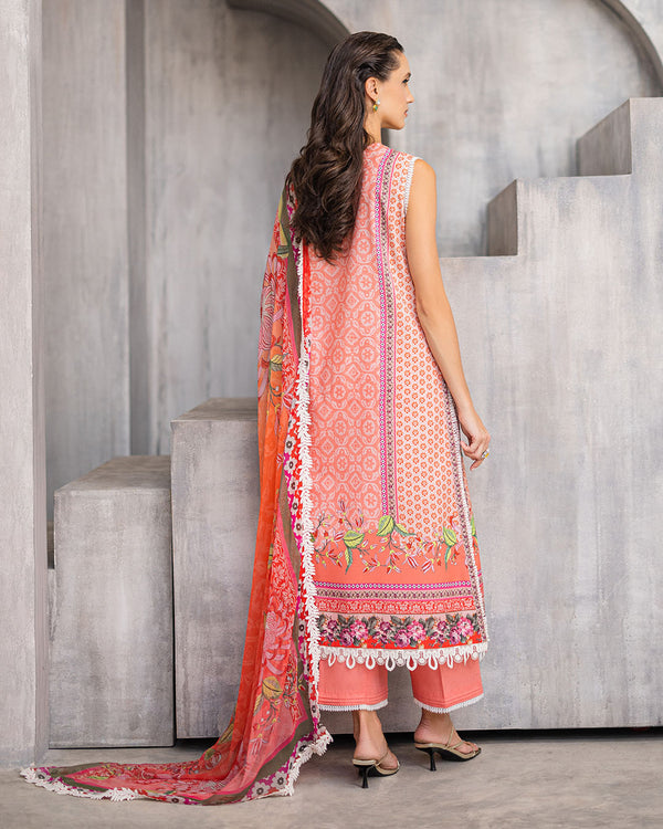 Roheenaz | Azalea Printed Lawn 24 | Radiant Rose - House of Zarish