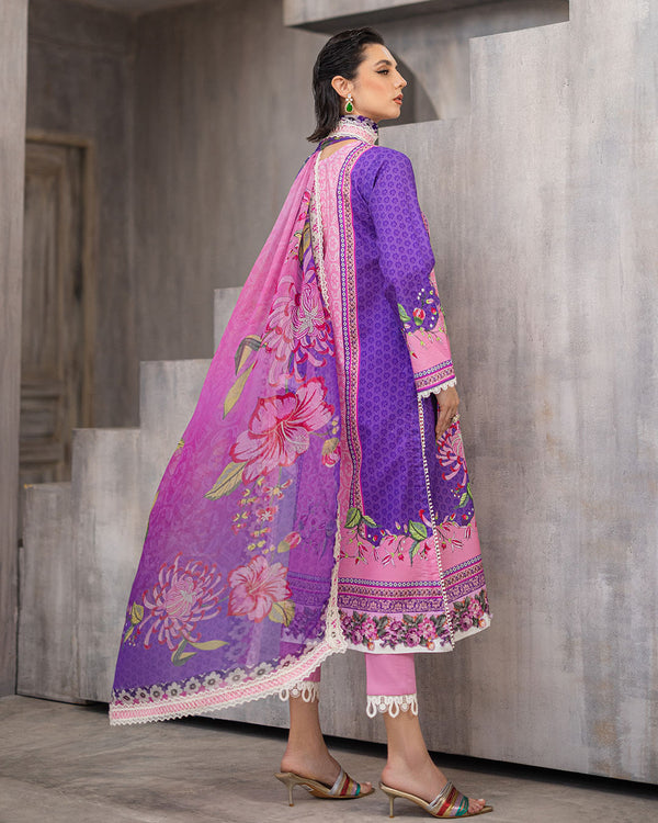 Roheenaz | Azalea Printed Lawn 24 | Luxe Bloom - House of Zarish