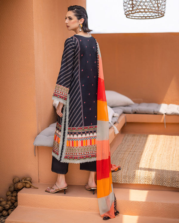 Roheenaz | Azalea Printed Lawn 24 | Midnight Mirage - House of Zarish