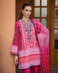 Roheenaz | Azalea Printed Lawn 24 | Coral Cascade - House of Zarish