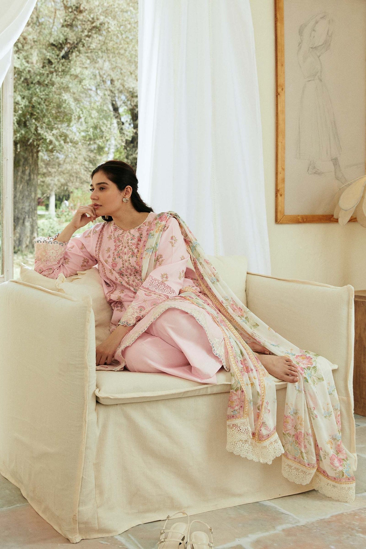 Zara Shahjahan | Coco Lawn Eid Edit 24 | ROOHI-D8 - House of Zarish