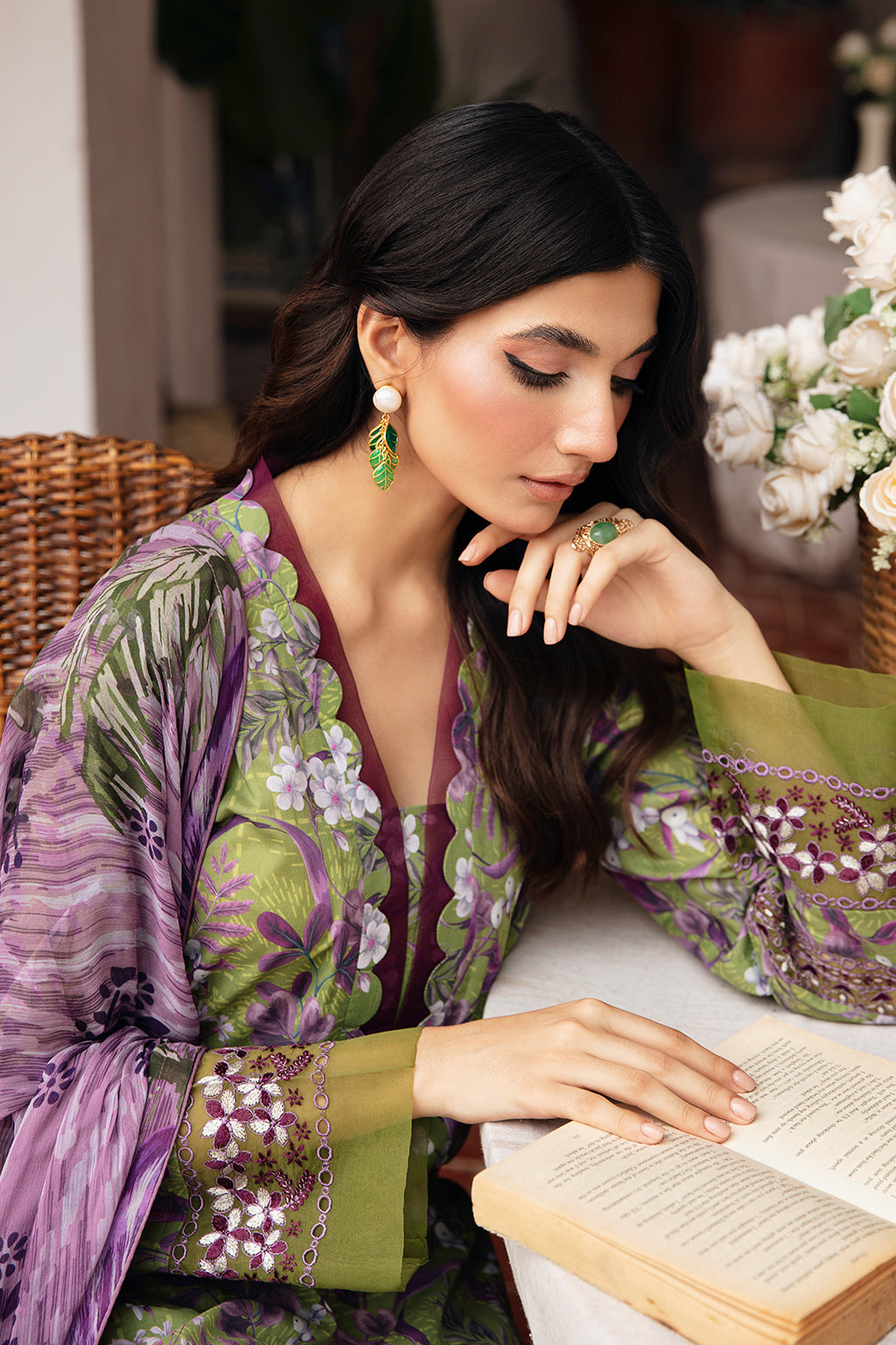 Ramsha | Rangrez Lawn Collection | N-410 - House Of Anaya