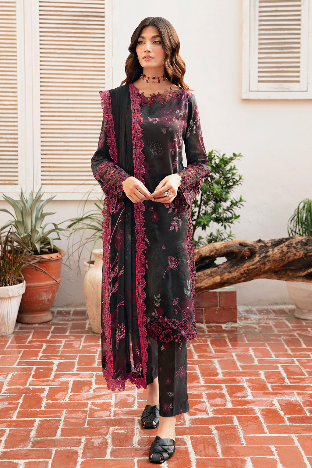 Ramsha | Rangrez Lawn Collection | N-401 - House Of Anaya