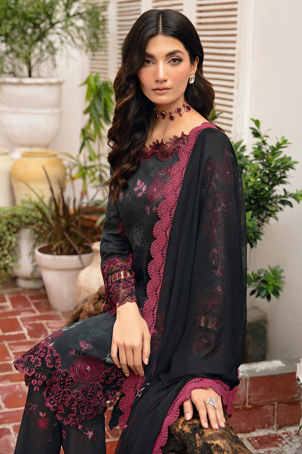 Ramsha | Rangrez Lawn Collection | N-401 - House Of Anaya