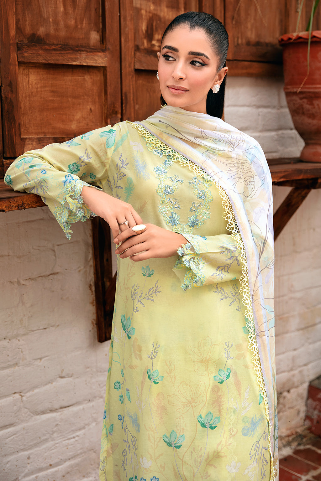 Ramsha | Rangrez Lawn Collection | N-407 - House Of Anaya