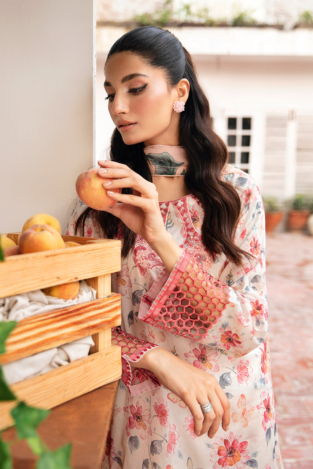 Ramsha | Rangrez Lawn Collection | N-406 - House Of Anaya