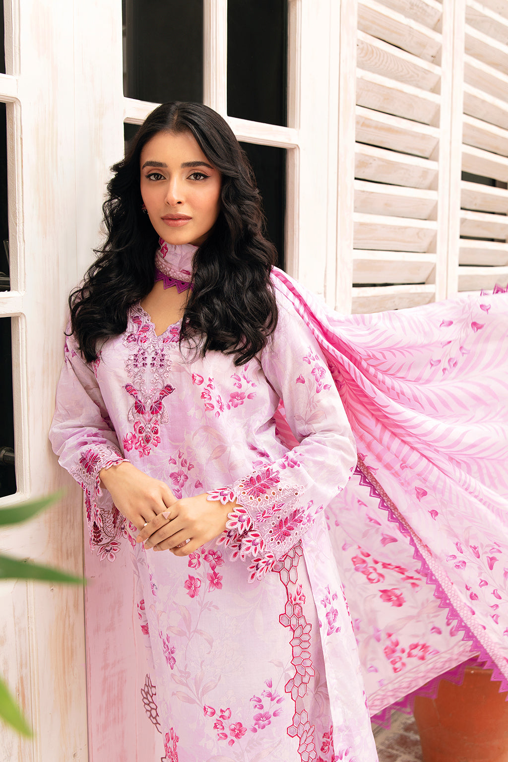 Ramsha | Rangrez Lawn Collection | N-405 - House Of Anaya
