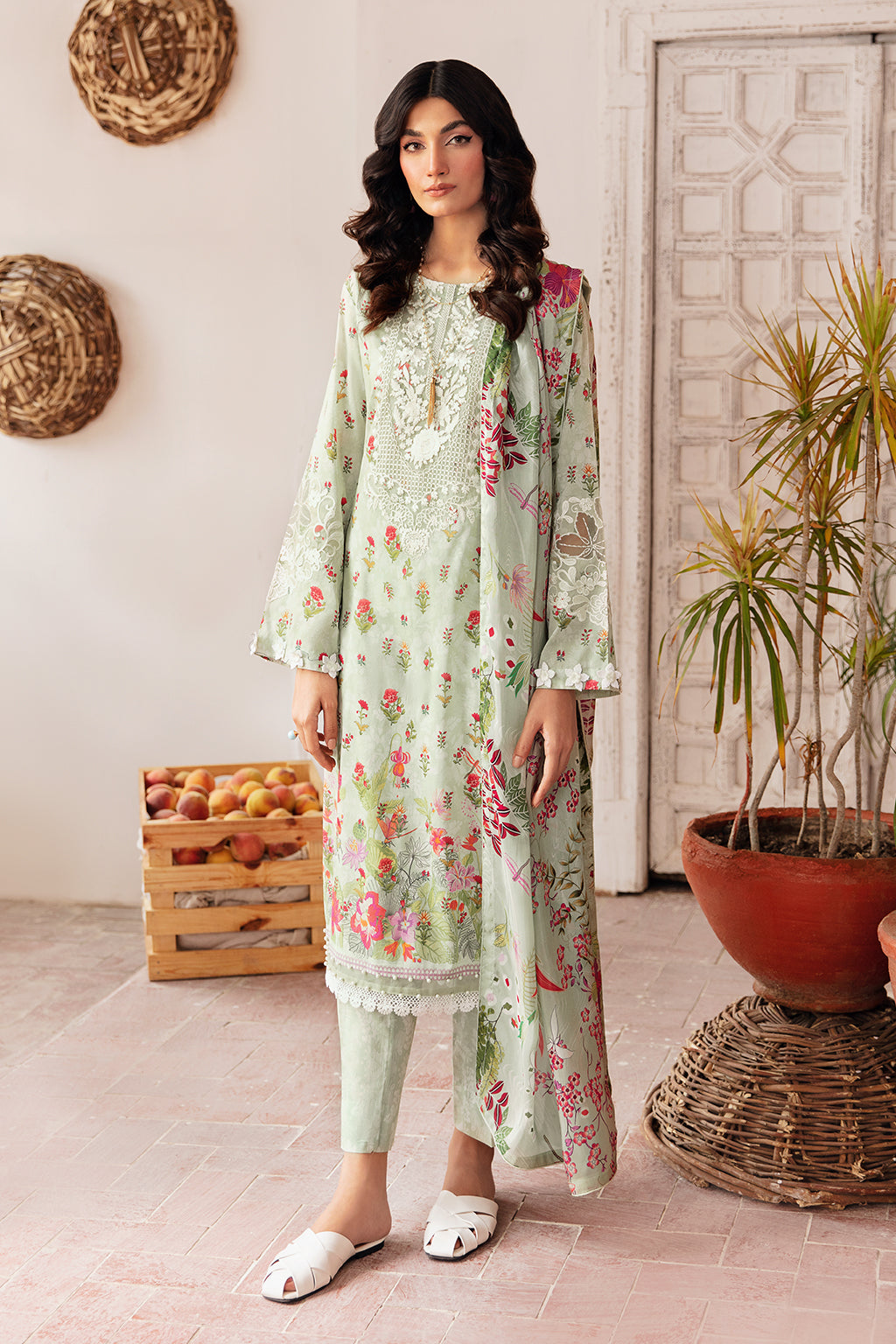 Ramsha | Rangrez Lawn Collection | N-409 - House Of Anaya