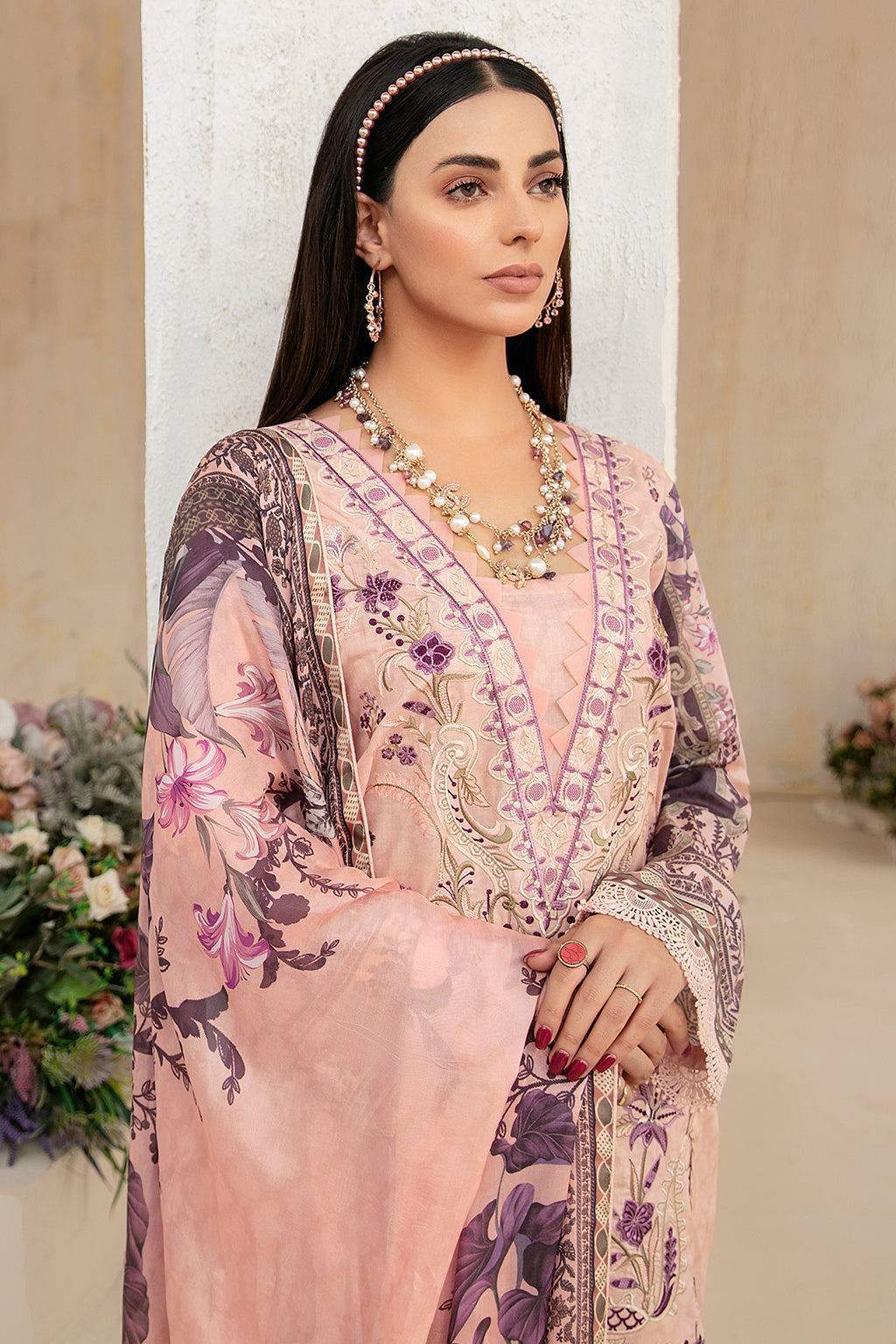 Ramsha | Rangrez Lawn Collection | N-306 - House Of Anaya