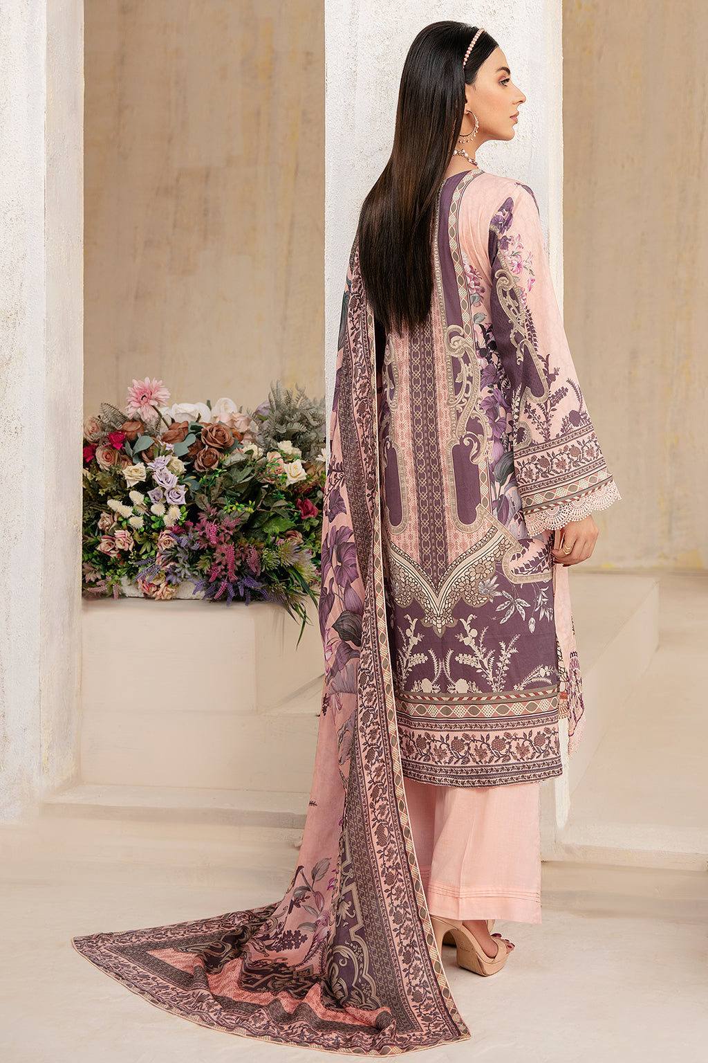 Ramsha | Rangrez Lawn Collection | N-306 - House Of Anaya