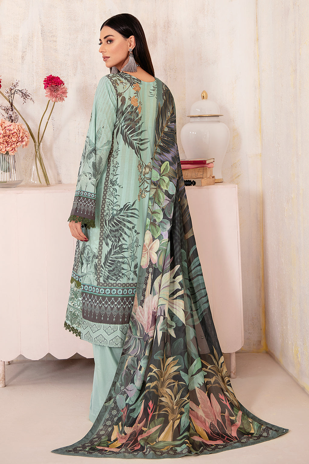 Ramsha | Rangrez Lawn Collection | N-301 - House Of Anaya