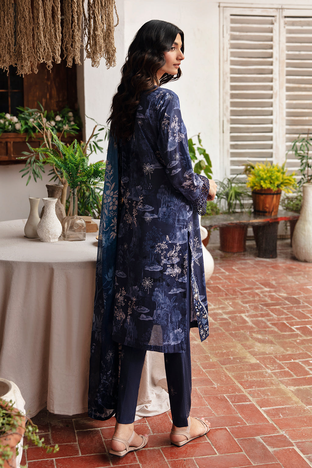 Ramsha | Rangrez Lawn Collection | N-404 - House Of Anaya