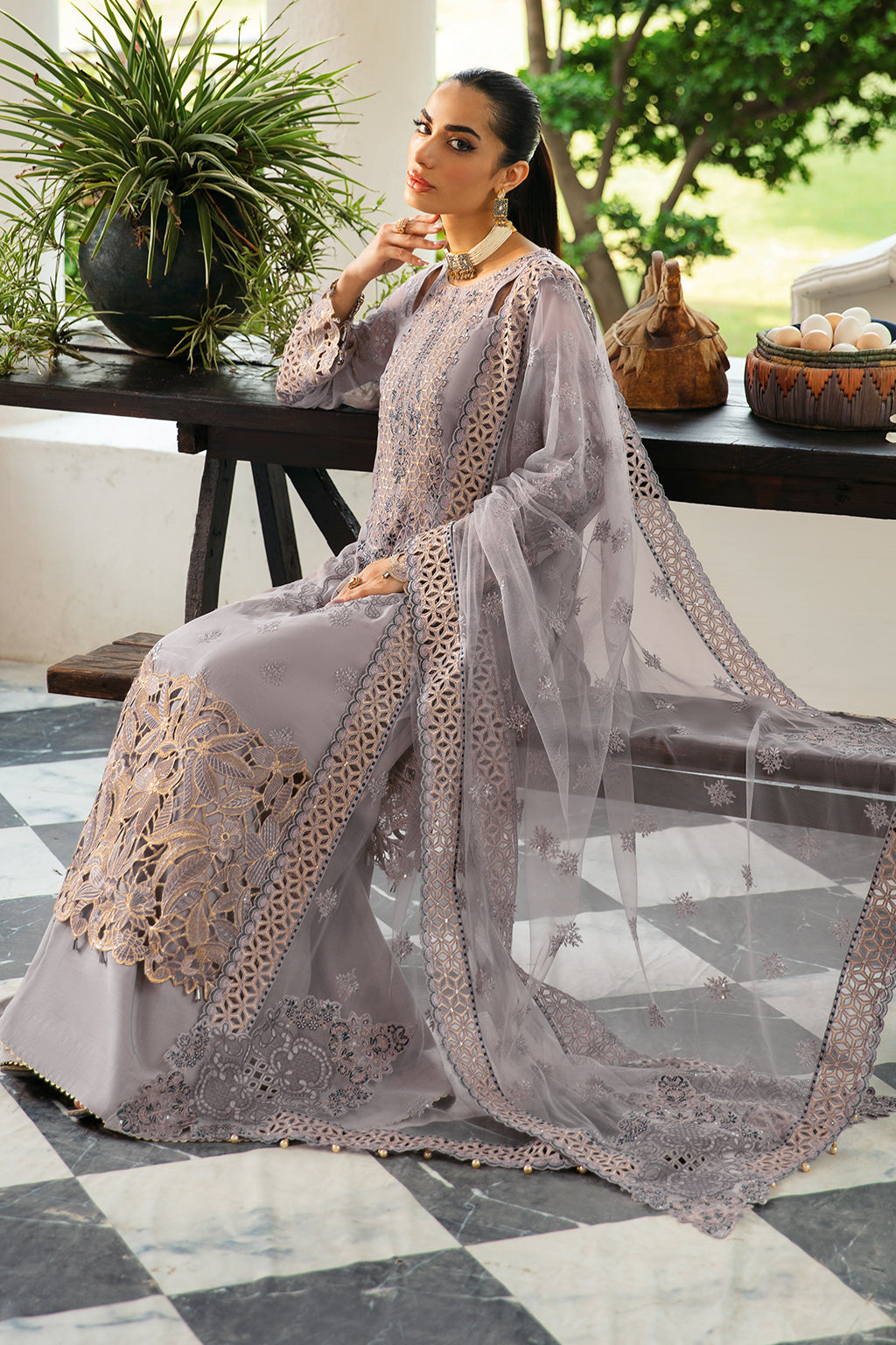 Ramsha | Dastak Luxury Chiffon Collection |  Q-104