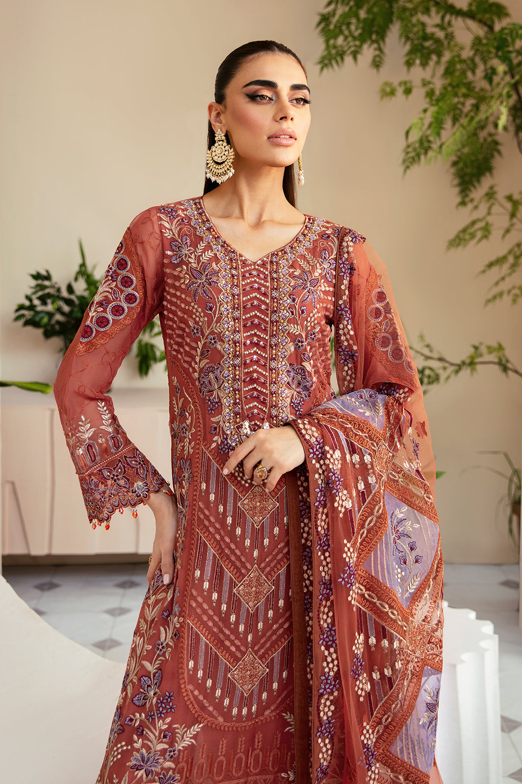 Ramsha | Dastoor Chiffon | P-109