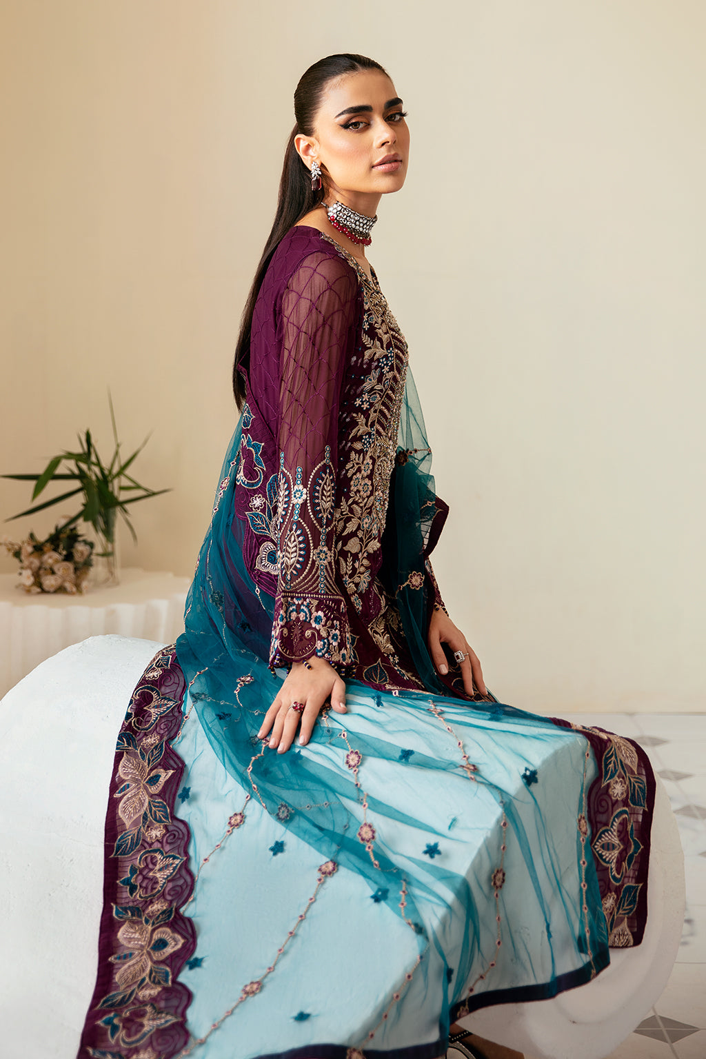 Ramsha | Dastoor Chiffon | P-102