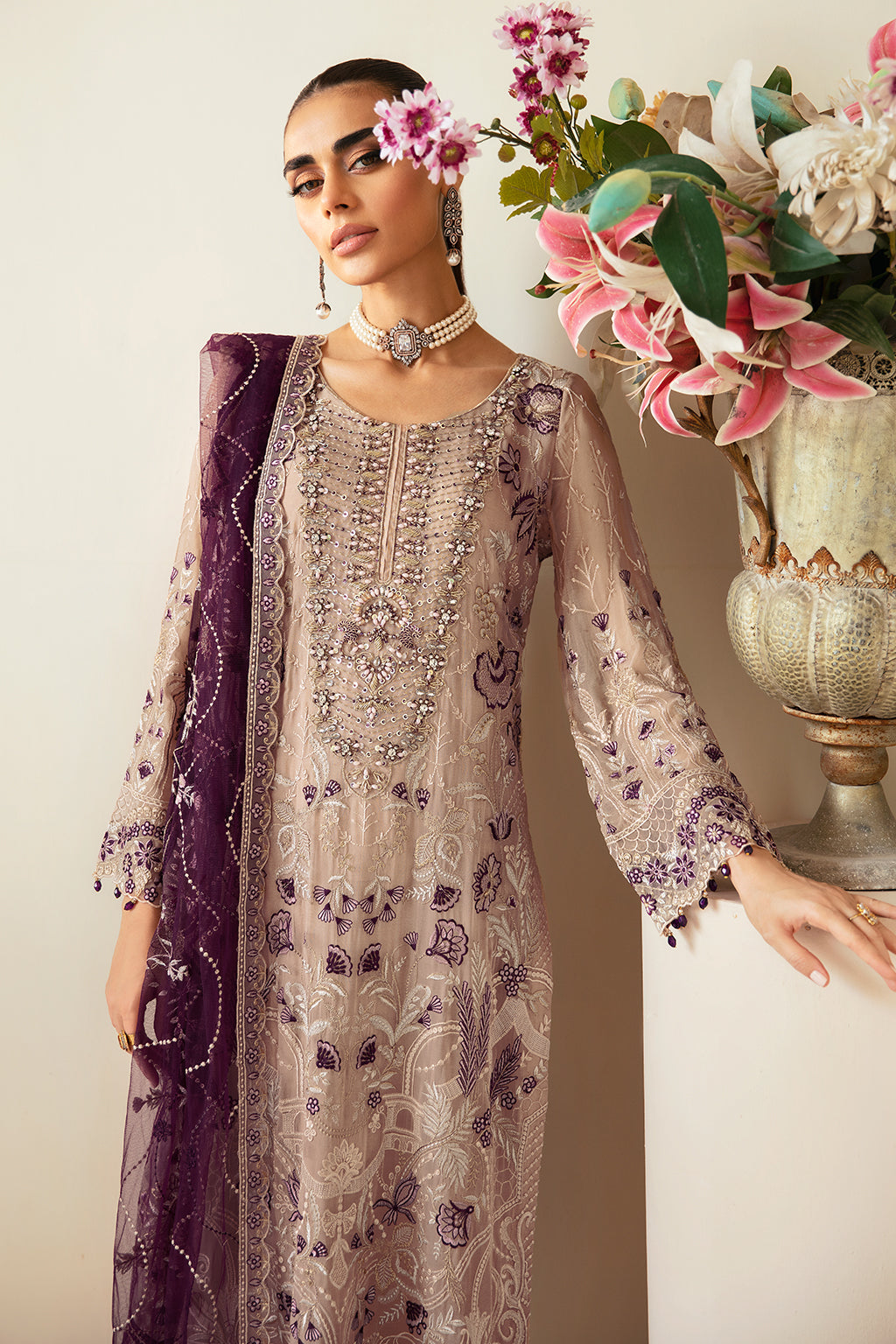 Ramsha | Dastoor Chiffon | P-106