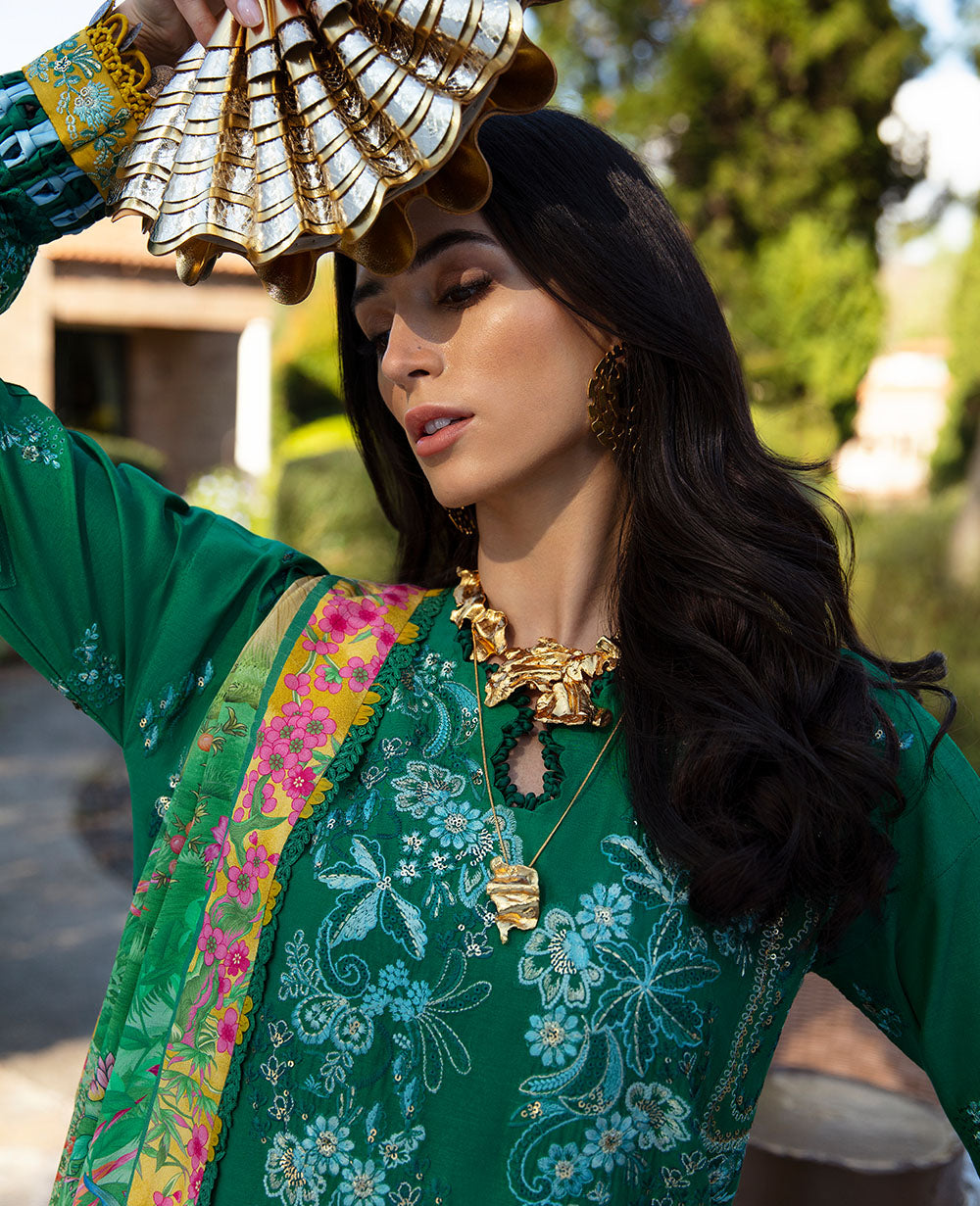 Republic Womenswear | Ilana Eid Luxury Lawn |Helene - House Of Anaya