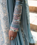 Republic Womenswear | Ilana Eid Luxury Lawn | Azure - House Of Anaya