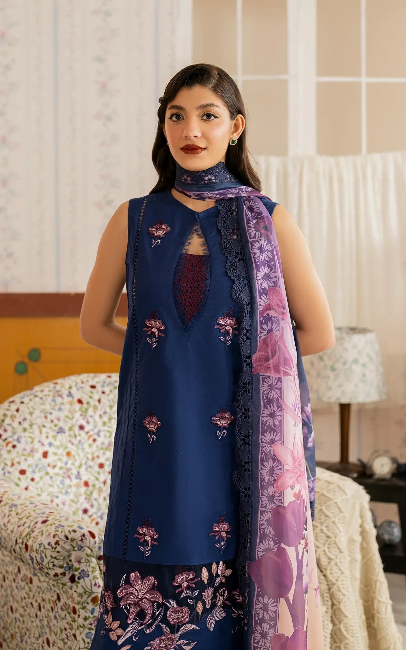 Asifa and Nabeel | Meraki Vintage 25 | Resham (MVL25-18) - House Of Zarish